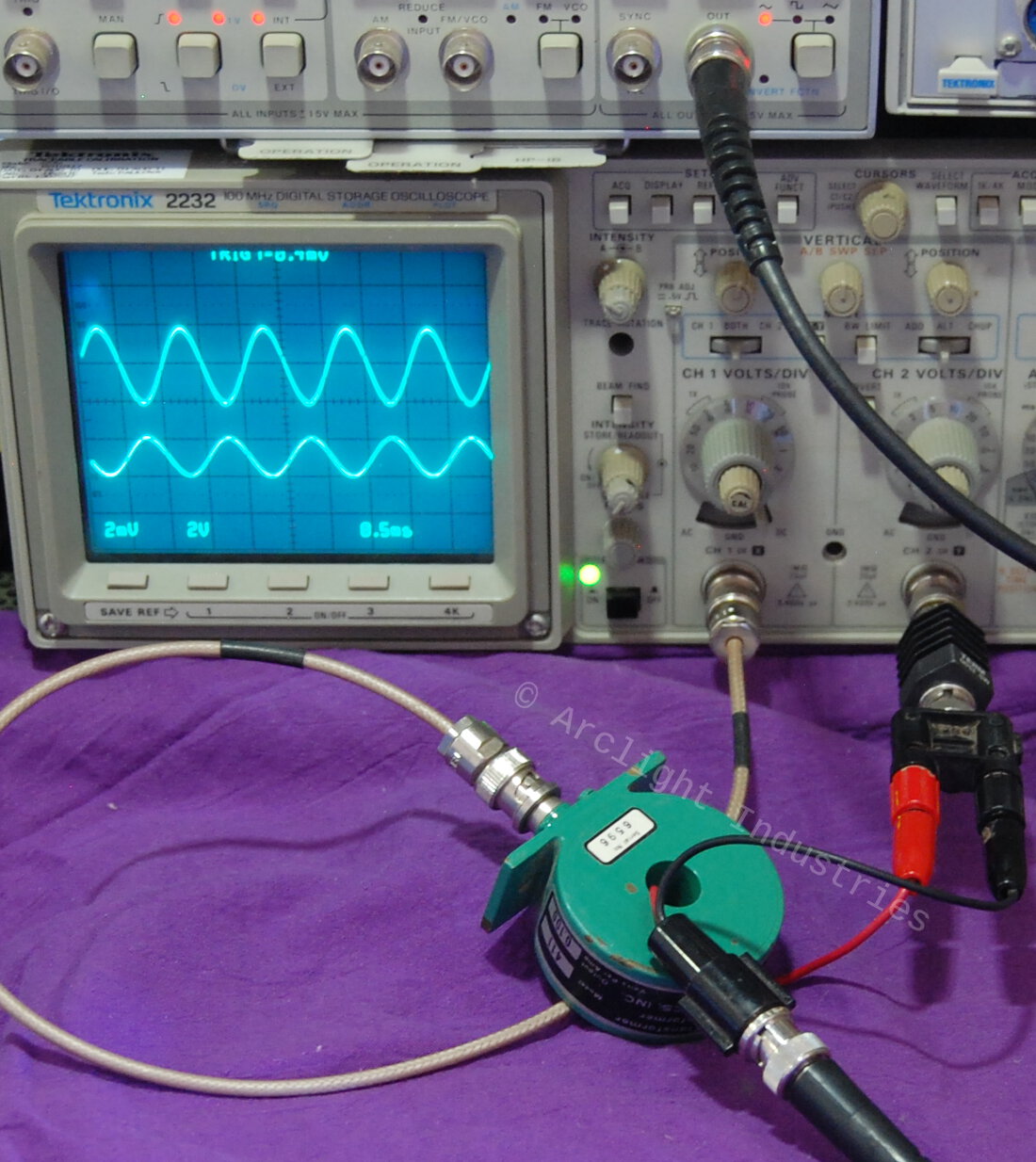 Pearson Model 411 Current Monitor Transformer Wideband Pulse 0.1V/A